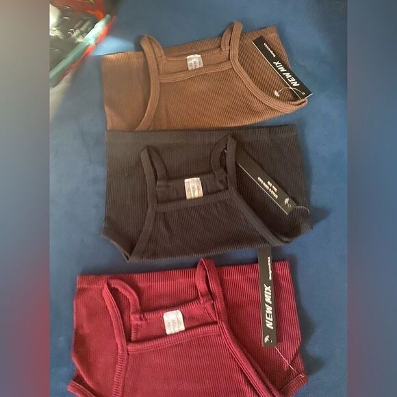 New Mix set of 3 fashion tops in different colors, new - Picture 2 of 7